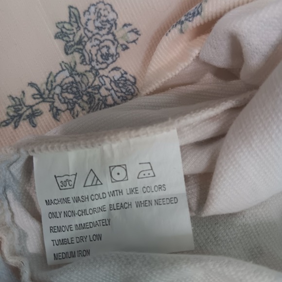 90s Wranglers Blue Cream Floral Cottagecore Corduroy  Pearl Snap Button Shirt 3X - Picture 9 of 11